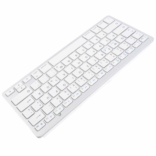 Teclado inalámbrico Bluetooth alemán delgado 2xAAA