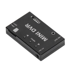 Mini FPV DVR-Modul NTSC/PAL 400 mAh 53x33x9 Schwarz