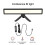 Luz de relleno LED mini 3100mAh 9W 2500-9000K Clip 8