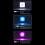 Luz de relleno LED mini 2000 mAh 8,5 cm RGB 360 12