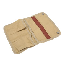 Khaki Canvas Armlehne-Aufbewahrungstasche 32x23.5 cm