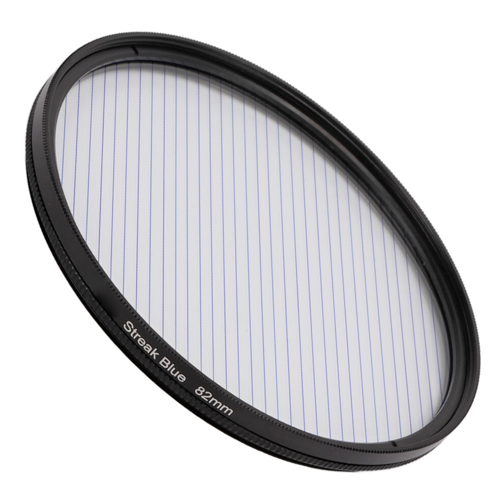 Junestar 82Mm Streak Effect Digital Camera Filter Lens Cinematic Effect Lens Filter For Fujifilm Streak Blue 4691321431992