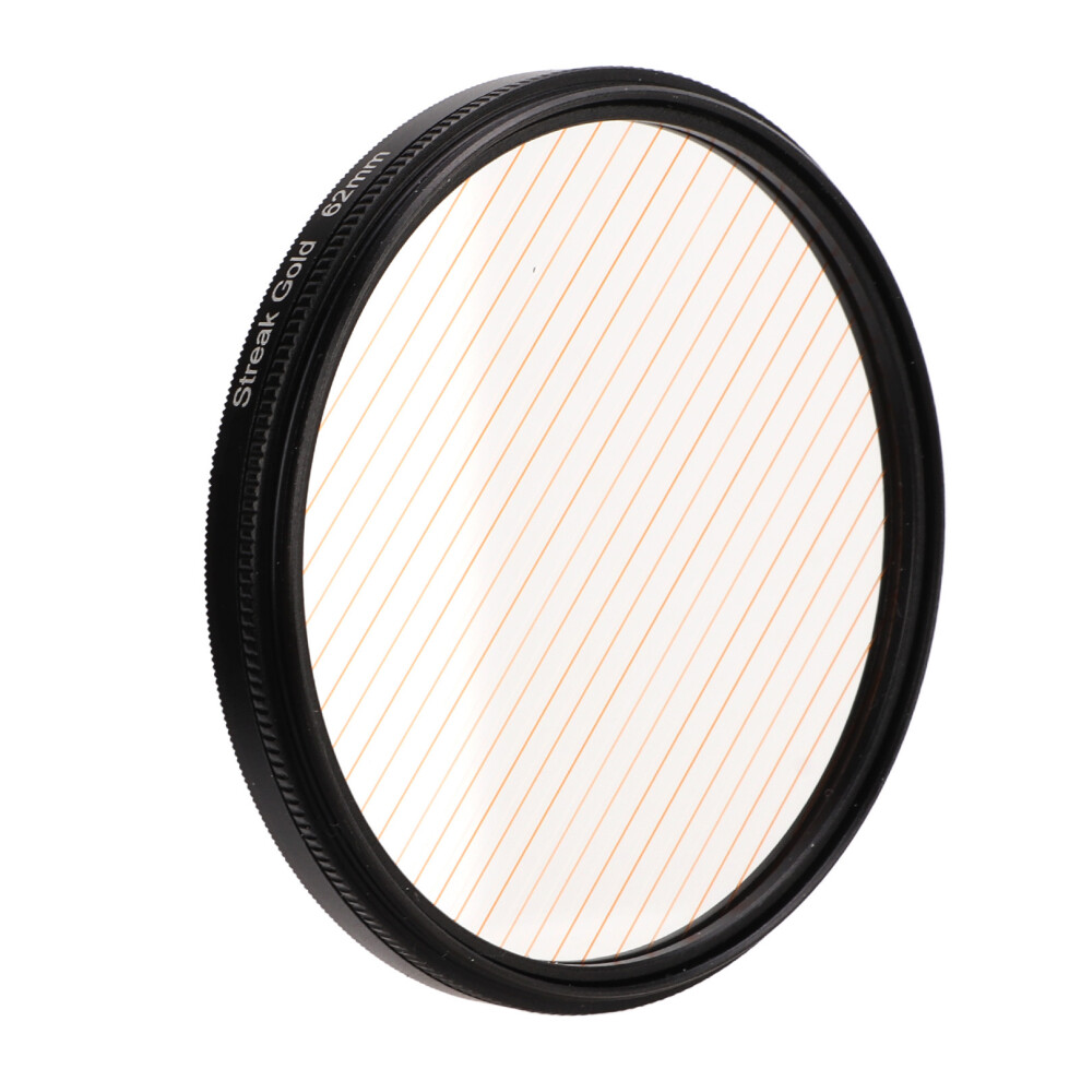 Streak Digital Camera Lens Filter Antiscratch Optical Glass Aluminum Alloy Frame For Nikon 62Mm Gold 9301321432121