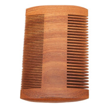 Peine para liendres de palisandro doble cara para barba 10 x 6 cm