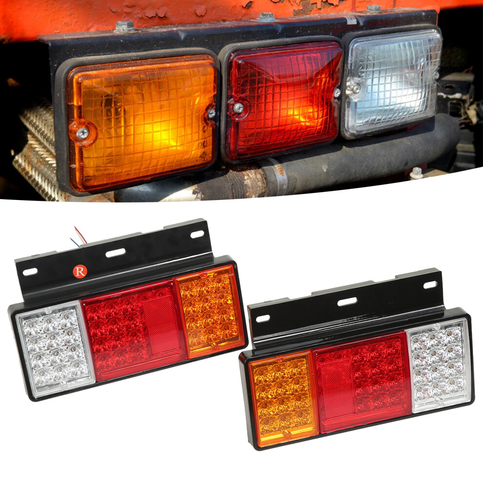 Pair Rear Lamp 12V 44 Leds Replacement For W Series Isuzu Elf Truck Npr Hd Nkr Nhr Nrr Fsr Frr 9471321432794