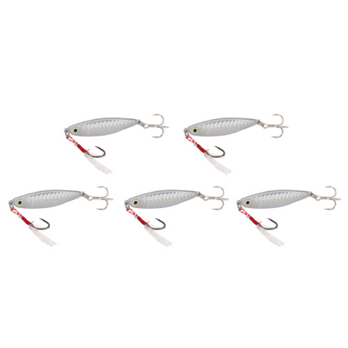Vib 20 g Metall-Hardbait, 5 Stück, Silber
