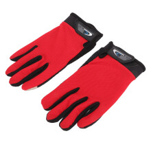 Guantes de ciclismo transpirables antideslizantes rojos talla única