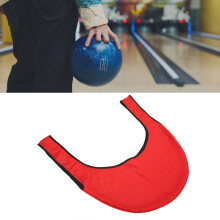 Bowling Seesaw Bag 60cm Length Polyester Twill Lining Handle Design Portable Bowling Ball Sling for Protection Red