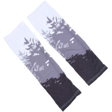 1 par de mangas de seda helada XL negras con protección UV
