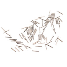 Manguitos de engaste de un solo barril 100 piezas 1,2 mm acero inoxidable