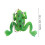 5 Stück Frosch-Köder Soft Rubber Fischköder 4cm 3g Grün mit Haken 9