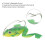 5 Stück Frosch-Köder Soft Rubber Fischköder 4cm 3g Grün mit Haken 12
