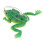 5 Stück Frosch-Köder Soft Rubber Fischköder 4cm 3g Grün mit Haken 5