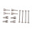 Silber 1/18 Dogbone-Achse Differentialdeckel A949-A959-A969 1