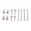 Silber 1/18 Dogbone-Achse Differentialdeckel A949-A959-A969 15