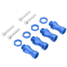 Dunkelblauer Aluminium RC-Radadapter 12mm-17mm, 30mm Verlängerung