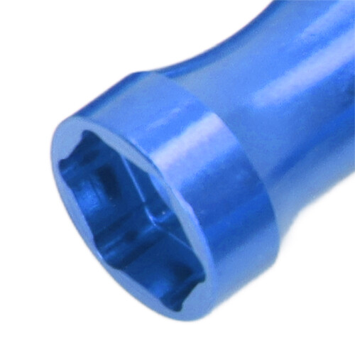 Extensor hexagonal para rueda RC 12mm-17mm 30mm azul oscuro 2
