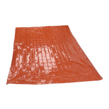 Manta térmica de emergencia 210x130cm naranja 26µm a prueba de viento