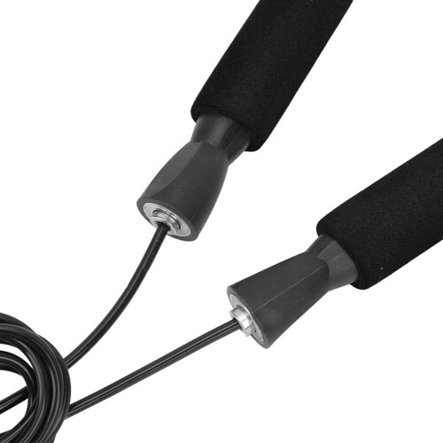 Cuerda para saltar con rodamientos ajustable 13,5 cm negro 2