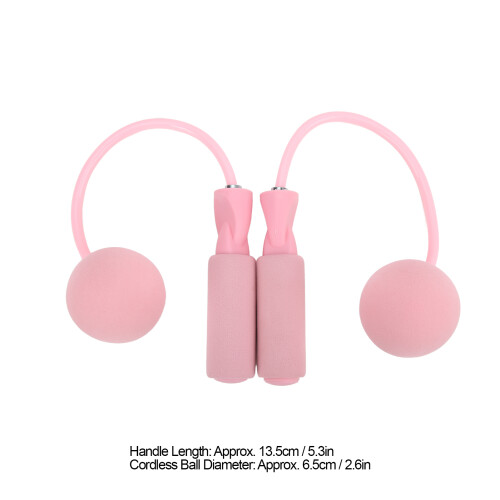 Cuerda para saltar sin cuerda 200g rosa 13.5cm/6.5cm 2