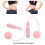 Cuerda para saltar sin cuerda 200g rosa 13.5cm/6.5cm 9
