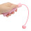 Cuerda para saltar sin cable rosa 101g, mango 13.5cm 10