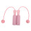 Cuerda para saltar sin cable rosa 101g, mango 13.5cm 2