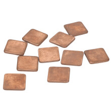 Disipador de cobre 401 W/mK 15x15x0.5mm, 100 piezas