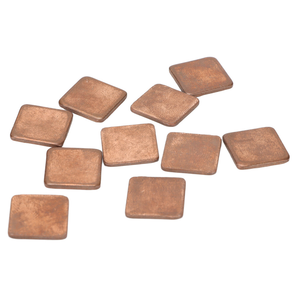 100Pcs Heatsink 401W/Mk Thermal Conductivity Burr Free Glossy Copper Material Small Heatsink For Laptop Gpu Cpu 15X15x0.5mm 6911321435218