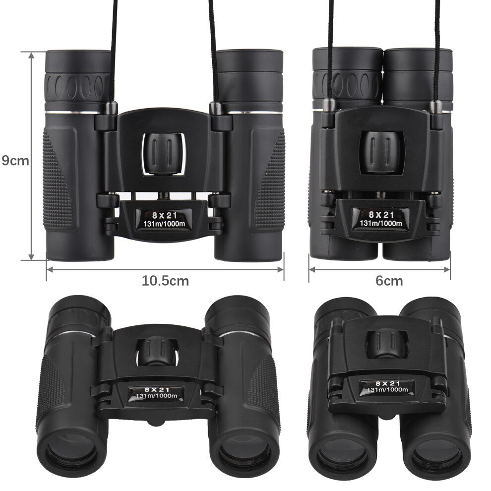 Lightweight Mini Binoculars Foldable Pocket Binoculars For Adults Kids Bird Opera Watching Sightseeing Hiking Travel Concert Theater 4601321435494