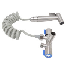 Toilet Bidet Sprayer Efficient Hygienic Pressurized Design G1/2 Male Thread Handheld Cloth Diaper Sprayer for Home