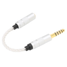 4,4 mm auf 3,5 mm Kabel 15 cm Silber-Weiß NW-ZX300A