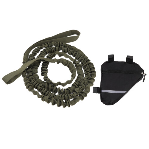 Fahrradabschleppstange Nylon 2,7 m 270 g grünes elastisches Seil 1