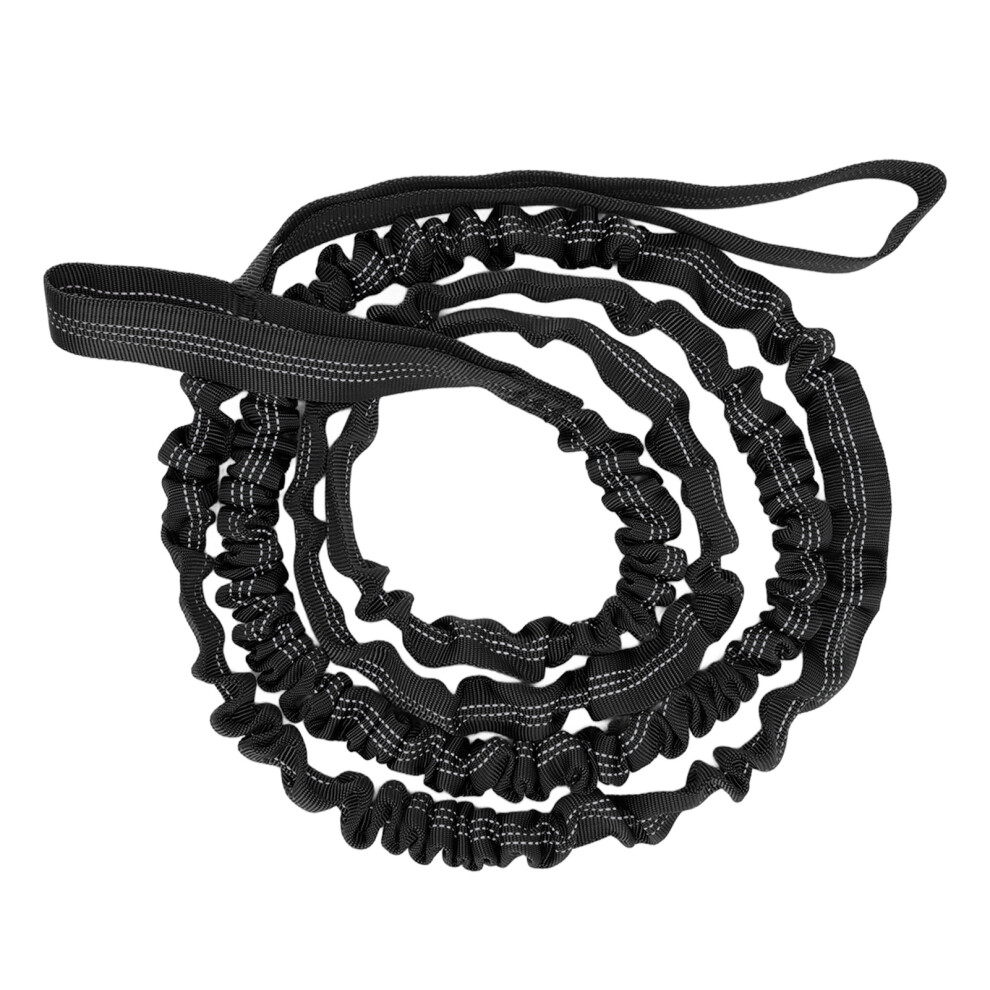 Bike Tow Bar Nylon Material Stretchable Design Natural Length 2.7M Portable Bike Towing Rope For Running Walking Black 3681321441481