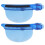2 Stück Abschnittclips Blau, 10x4cm, Perücken-Highlight 10