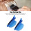 2 Stück Abschnittclips Blau, 10x4cm, Perücken-Highlight 6
