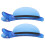 2 Stück Abschnittclips Blau, 10x4cm, Perücken-Highlight 15