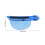2 Stück Abschnittclips Blau, 10x4cm, Perücken-Highlight 9
