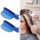 2 Stück Abschnittclips Blau, 10x4cm, Perücken-Highlight 13