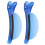 2 Stück Abschnittclips Blau, 10x4cm, Perücken-Highlight 3