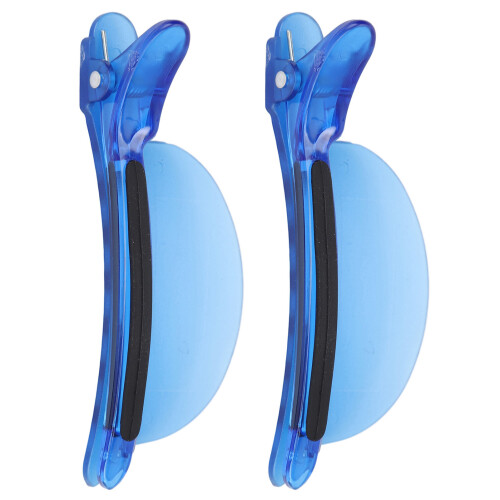 2 Stück Abschnittclips Blau, 10x4cm, Perücken-Highlight 2