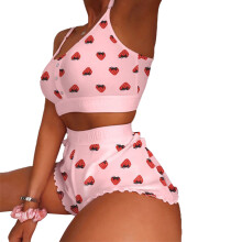 Conjunto de pijama para mujer rosa 80 g talla S manga corta