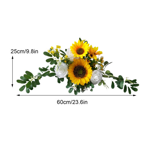 Seidenstoff-Willkommensschild 60  25 cm / 23,6  9,8 in Farben 2