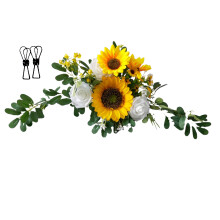 Seidenstoff-Willkommensschild 60 25 cm / 23,6 9,8 in Farben