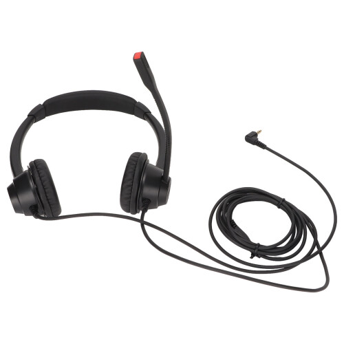 H390D-2.5 2,5 mm Büro-Headset Dual-Ohr Schwarz 1