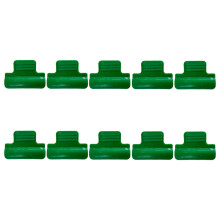 Kunststoff-Ringclip 10 Stück, 11/16/19 mm Grün/Blau