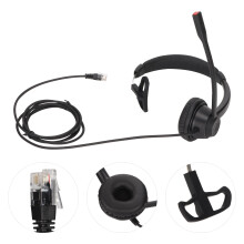 H390 RJ9 Auricular monoaural negro, 100-500uA