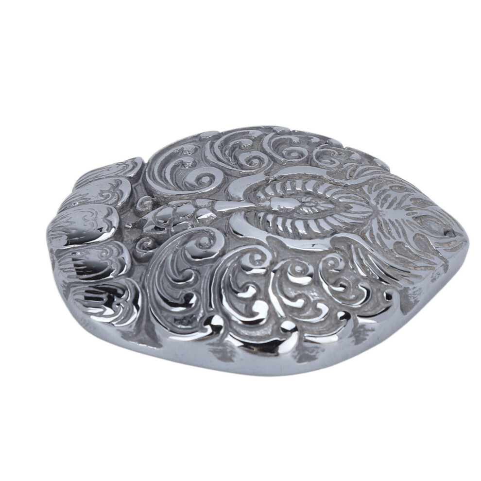 Natural Terahertz Pendant Peacock Pattern Carved Energy Stone Hanging Ornament for Women Men