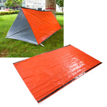 Tienda familiar de película aluminizada de PE naranja 240x152 cm