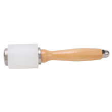 Martillo de talla de nylon con mango de madera, cilíndrico